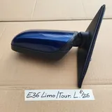 BMW E36 Limousine Touring Außen Seiten Spiegel Blau + Motor OHNE Spiegelglas