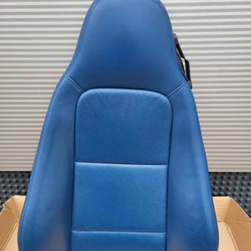 BMW Z3 Roadster Fahrer Sitz Oberteil Leder blau Rückenlehne Bezug  Polster LINKS