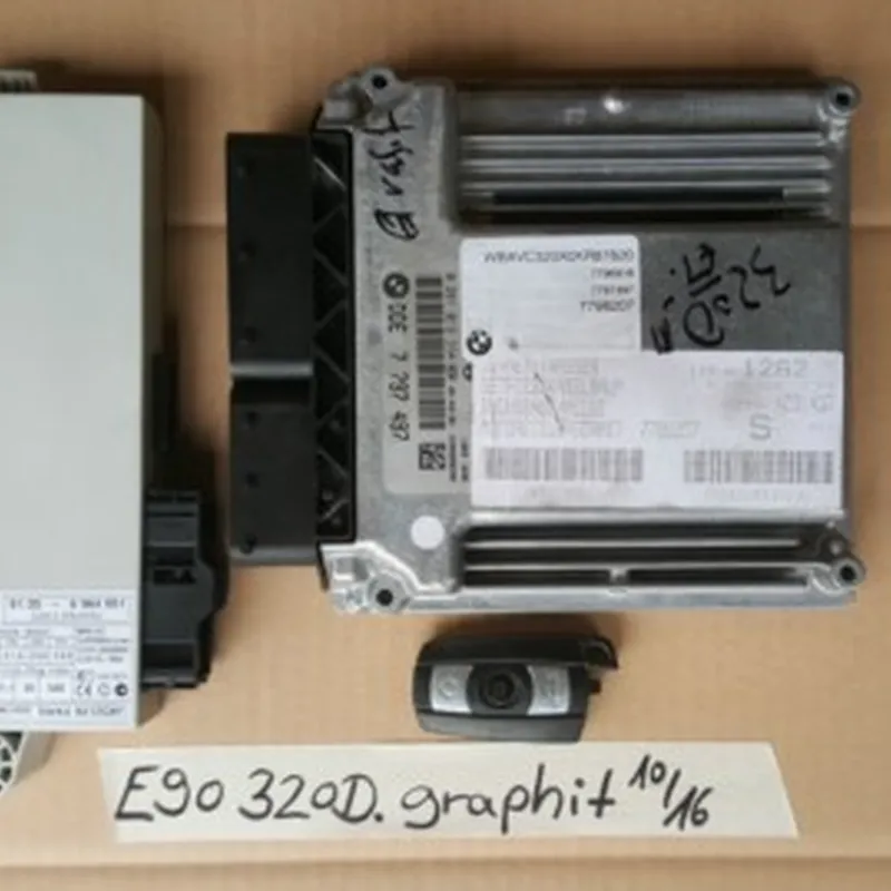 BMW E90  E91  E92  E93  E87 DDE Motor Steuergerät 7798207 + CAS Modul 6964051