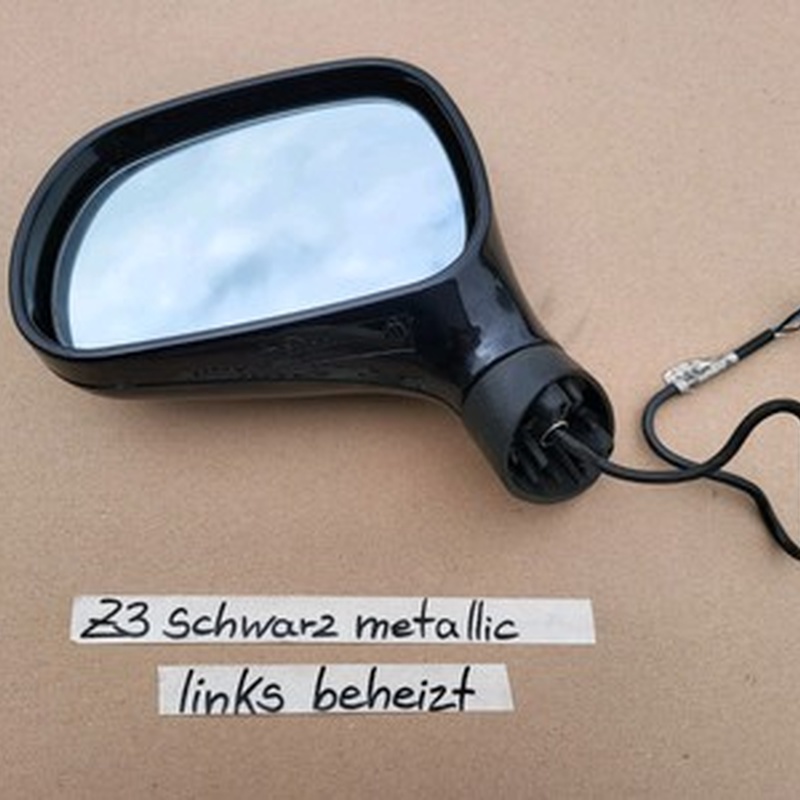 BMW Z3 Roadster Coupe Seiten Außen Spiegel Glas Motor LINKS Schwarz Metallic
