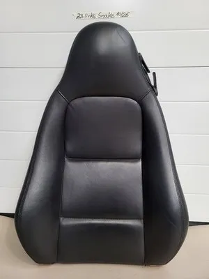 BMW Z3 Roadster Fahrer Sitz Oberteil  Leder Snake Schwarz  Rücken Lehne Polster 