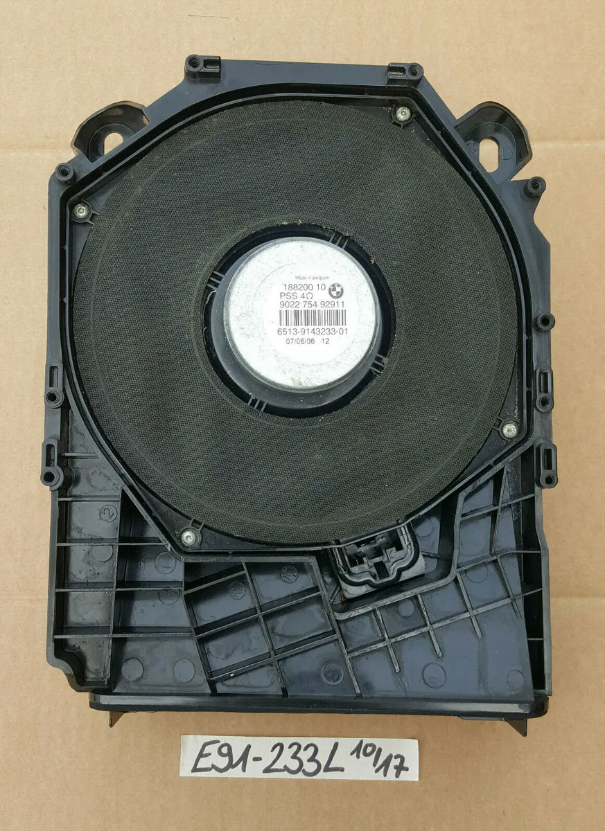 BWW E90 / E91 / E92 / E81 / E87 Lautsprecher Box HiFi Zentralbass LINKS 9143233