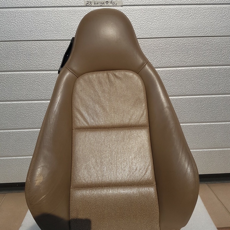 BMW Z3 Bei Fahrer Sitz Oberteil Leder beige Rücken Lehne Polster Teil + Bezug