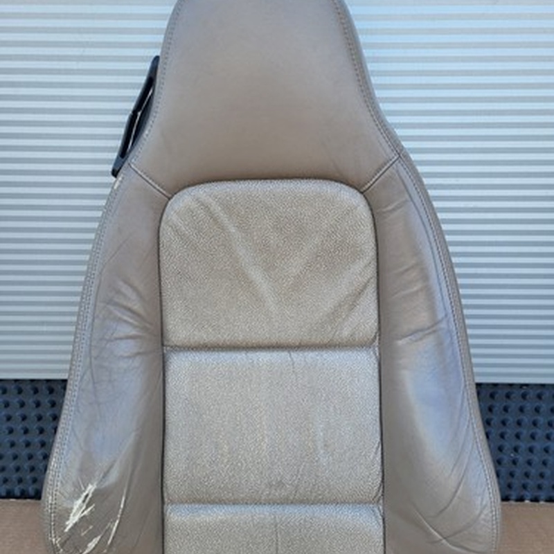 BMW Z3 Beifahrer Sitz Oberteil Leder beige Rücken Lehne Polster Kissen Bezug