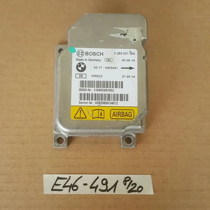 BMW E46 Airbag Modul  Aufprall Sensor / Airbag Steuergerät 6905491