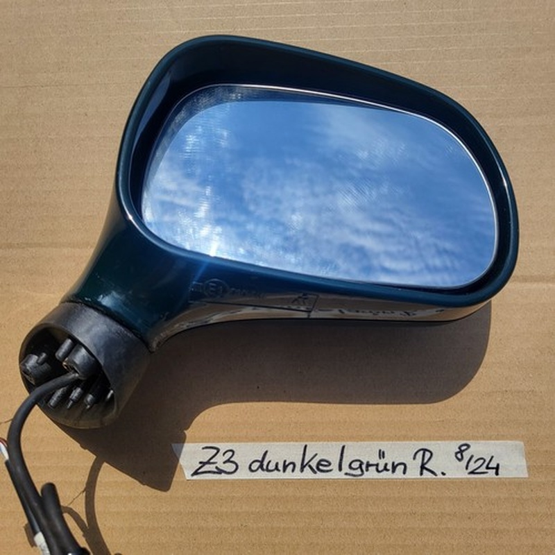 BMW Z3 Roadster + Coupe Seiten Außen Spiegel + Glas + Motor RECHTS Dunkel Grün