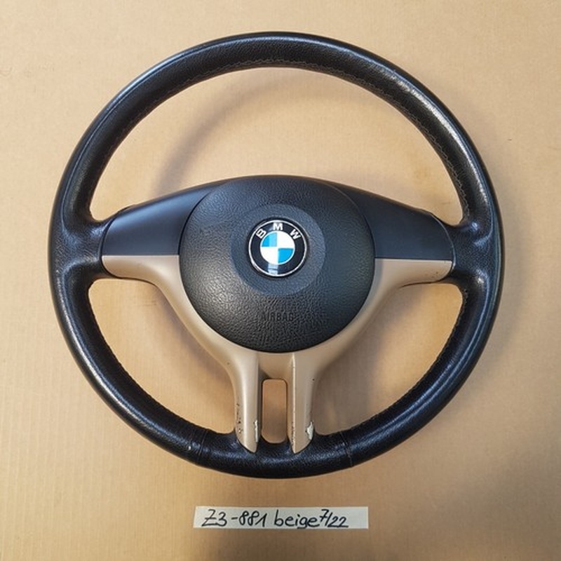 BMW E36 Z3 Facelift Roadster Coupe Sportlenkrad Leder Lenker Sport Lenkrad beige