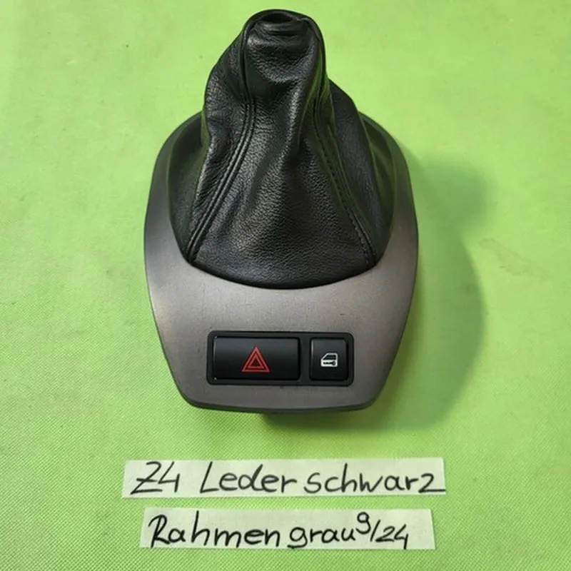 BMW Z4 E85 Schaltsack Leder Manschette Black Blende Schaltkulisse Grau 7026221 