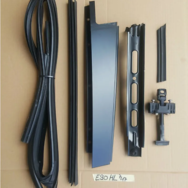 BMW E90 Fenster Rahmen Leiste Dichtung Fahrer Tür HINTEN LINKS + Türfangband