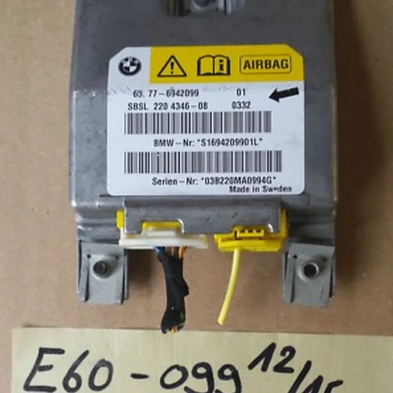 BMW E60 / E61 Airbag Steuergerät Sensor B-Säule Seitenairbag Modul LINKS 6942099