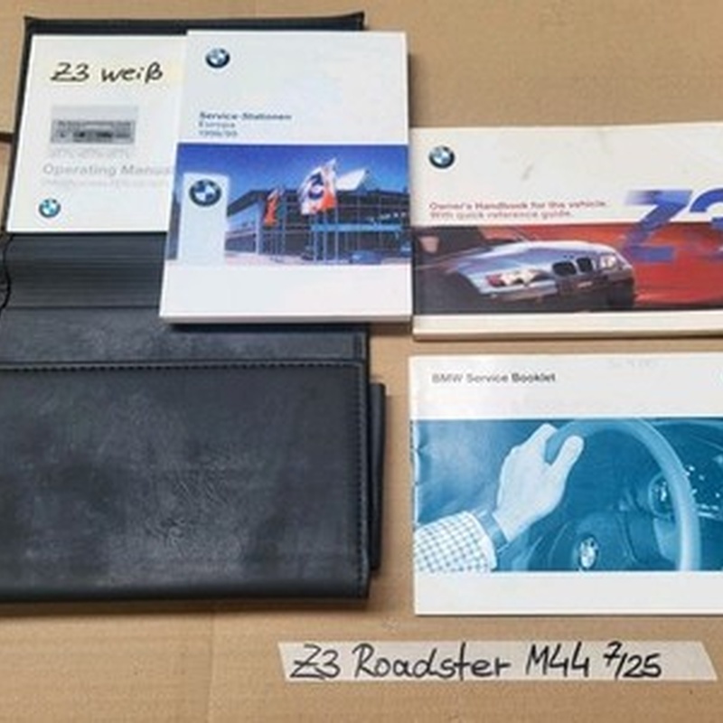 BMW Z3 Bordmappe Handbuch Betriebsanleitung + Service Heft Englisch M44 Motor