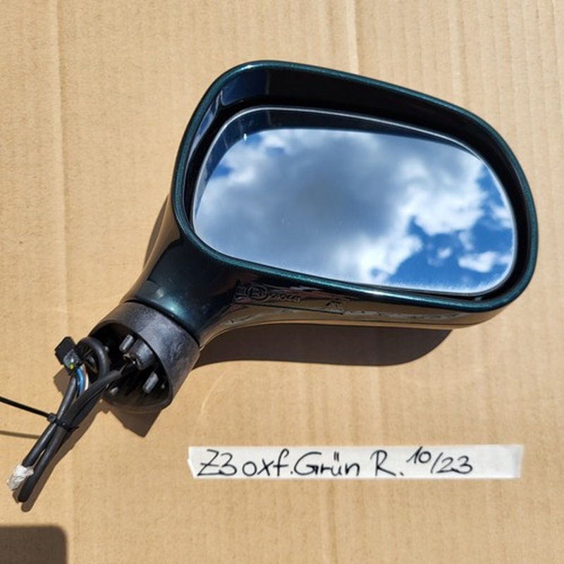 BMW Z3 Roadster + Coupe Seiten Außen Spiegel + Glas + Motor RECHTS Oxford Grün