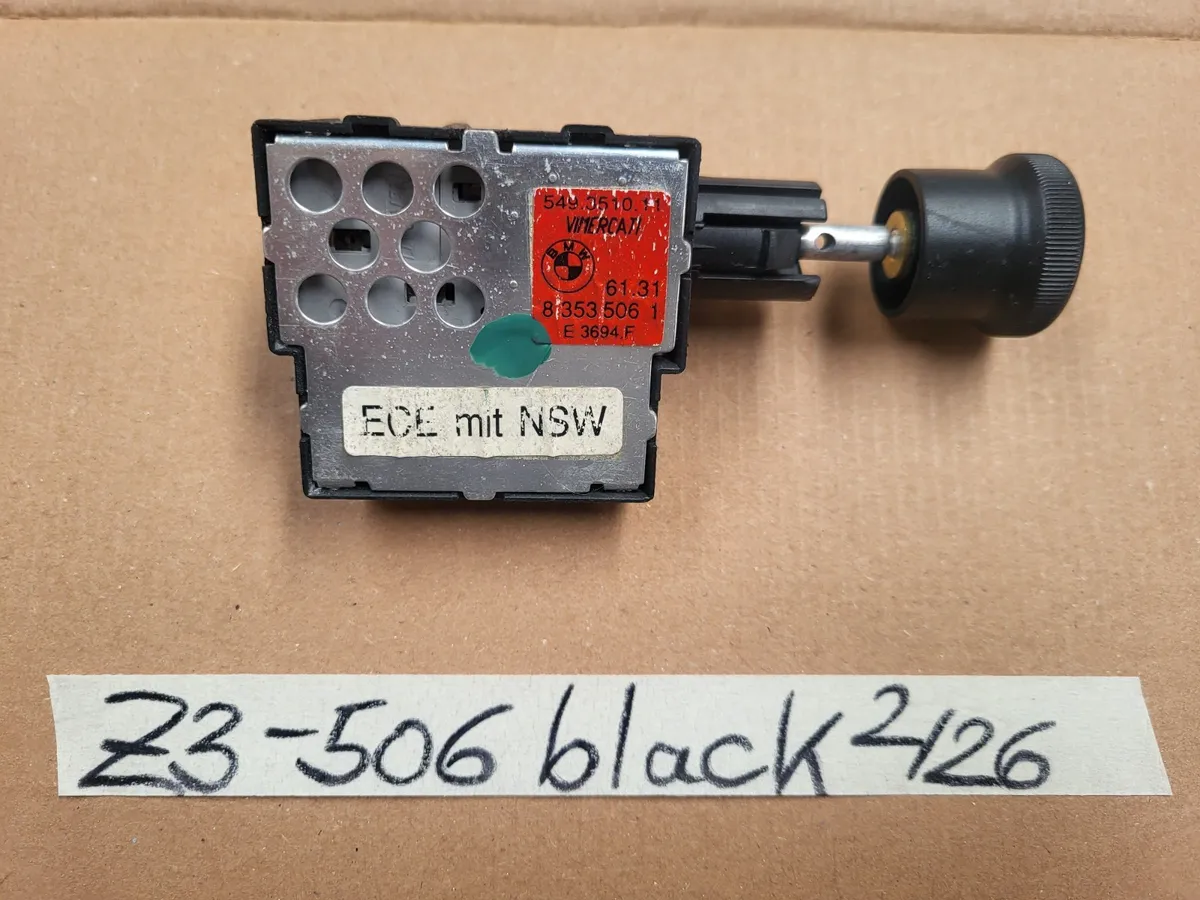 BMW Z3 Roadster Licht Schalter mit Knopf schwarz 8353506