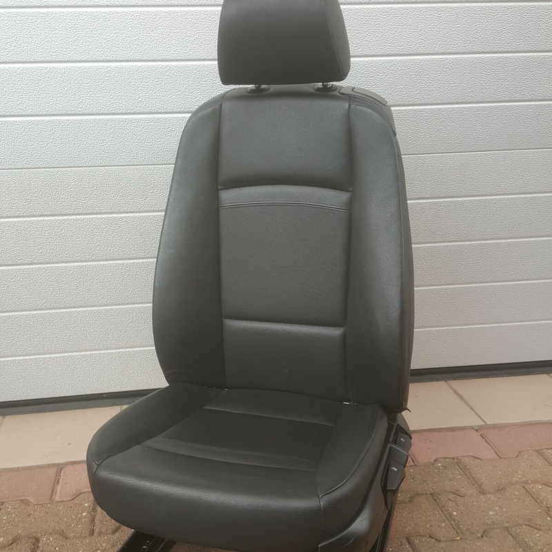 BMW E92 E93 Fahrer Sitz manuell Leder Dakota schwarz Gestell + Schiene + Airbag