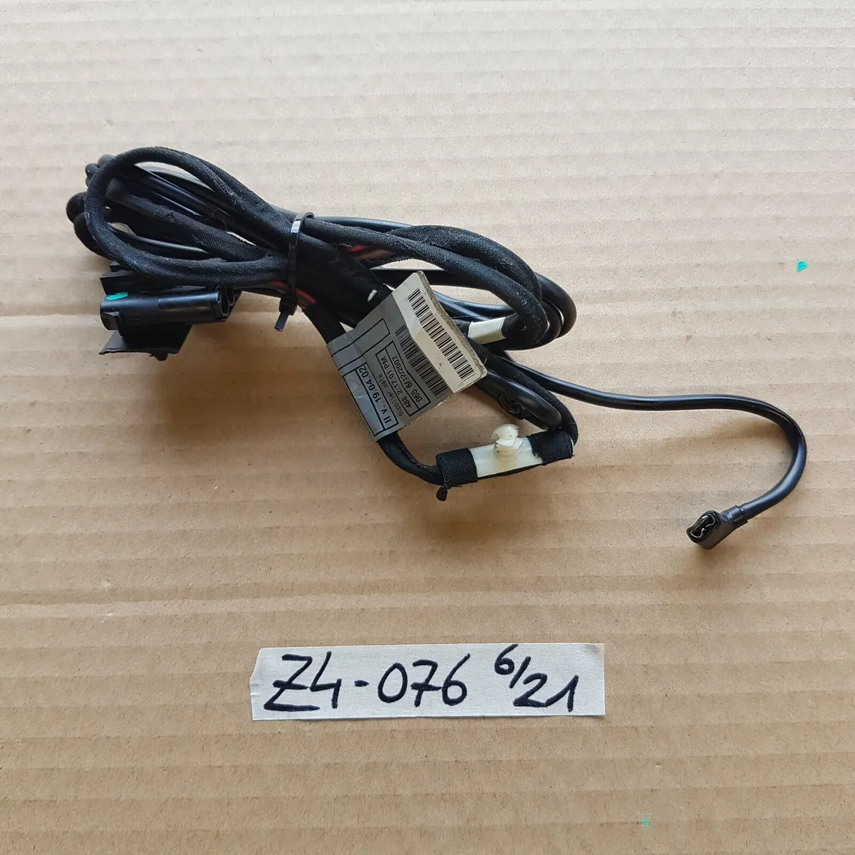 Original BMW Z4 E85 Roadster Kabel für heizbare Heckscheibe im Verdeck 612076