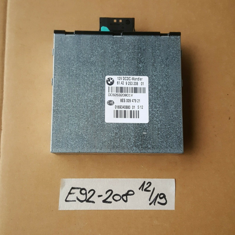 BMW E90 E92 Steuergerät Drehmoment Wandler Getriebe Modul DC/DC-Wandler 9253208