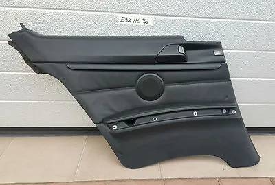 BMW E92 Seiten Verkleidung innen HINTEN LINKS Leder schwarz ohne Gurtbringer 