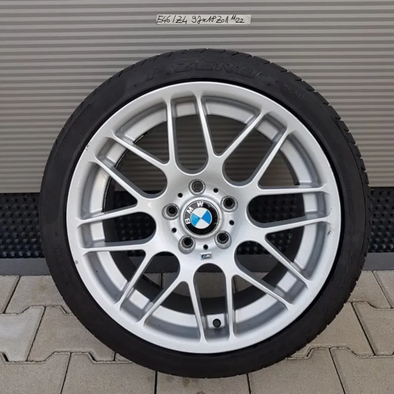 EINE BMW Z4 E85 E86 E46 Leichtmetall Alu M-Felge 9 J x 18 Zoll + Pirelli Reifen