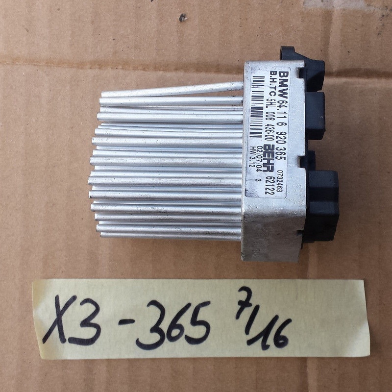 BMW E39 E46 E53 E83 Endstufe Gebläse Widerstand  6920365 Heizungsregler