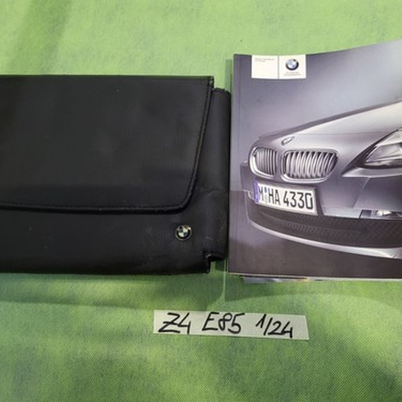 BMW Z4 E85 Bordmappe Leder Serviceheft  Betriebsanleitung Handbuch Englisch