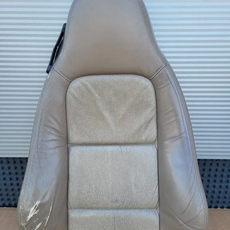BMW Z3 Beifahrer Sitz Oberteil Leder beige Rücken Lehne Polster Kissen Bezug 