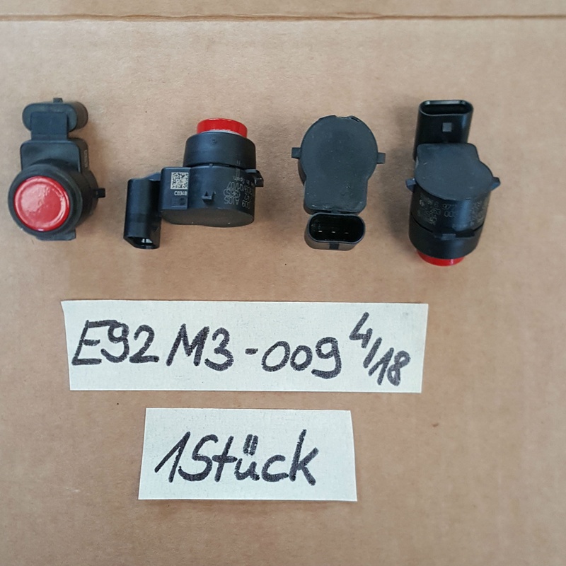 BMW E90 E91 E92 PDC Park Rückfahr Sensor Ultraschall Wandler rot 6977009