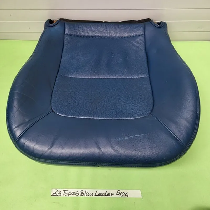 BMW Z3 Roadster Fahrer Sitz Polster Kissen Unterteil Leder Blau OHNE Sitzheizung