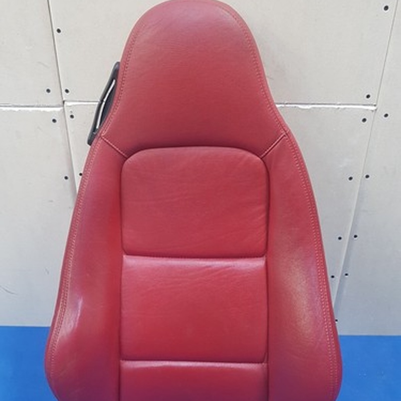 BMW Z3 Roadster + Coupe Bei Fahrer Sitz Oberteil Leder Snake rot Rückenlehne