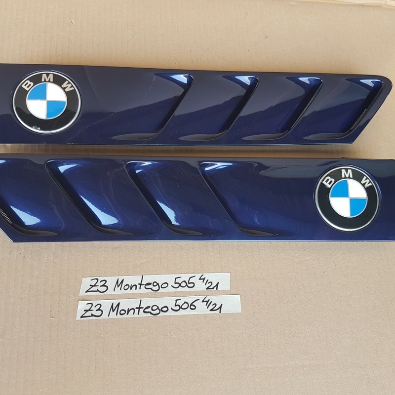 BMW Z3 Lufteinlass Kiâemen Ziergitter Motorhaube Montreal blau 297 RECHTS  LINKS