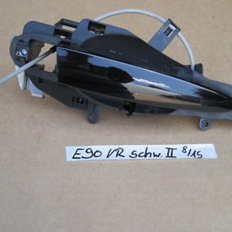 BMW E90 E91 E92 Tür Außen Griff schwarz Träger + Schliessbügel VORNE RECHTS