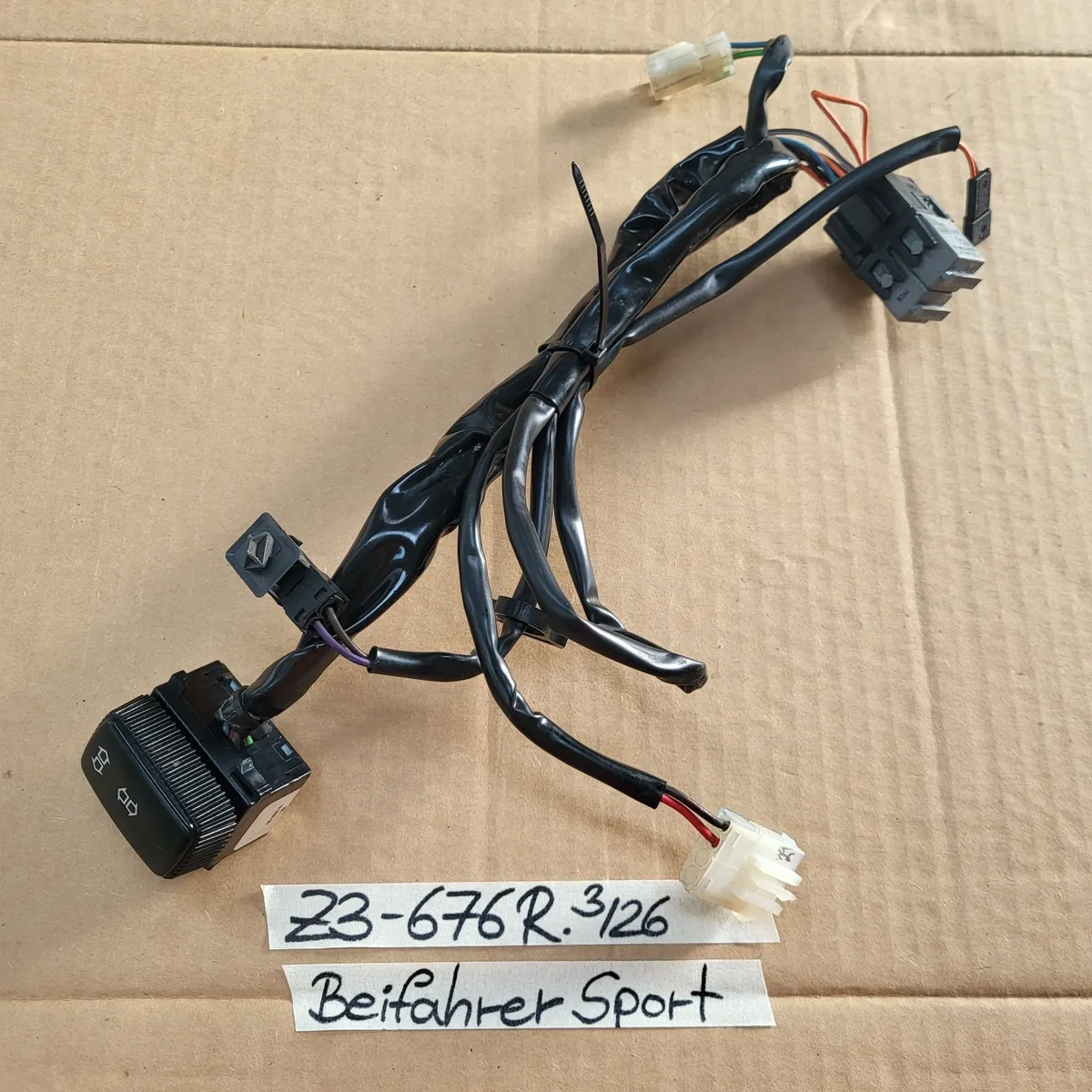BMW Z3 Beifahrer Sport Sitz Schalter Kabel Stecker Höhen Verstellung 8410676
