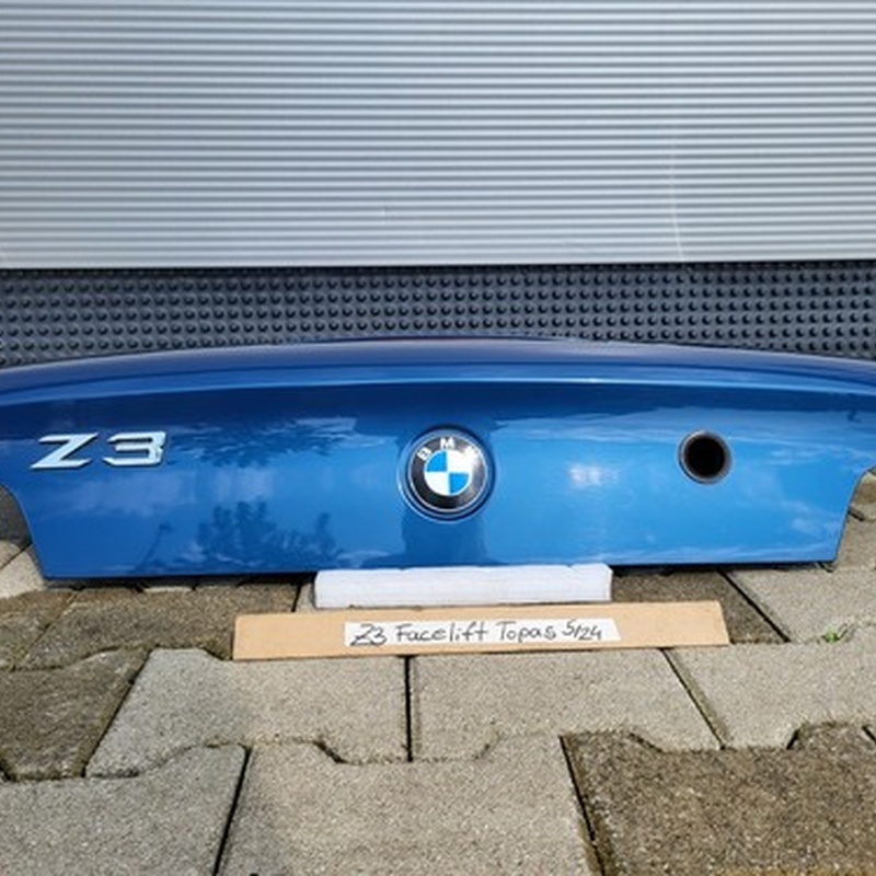 BMW Z3 Facelift Heckklappe Heckdeckel Kofferraum Deckel Topas blau ABHOLUNG