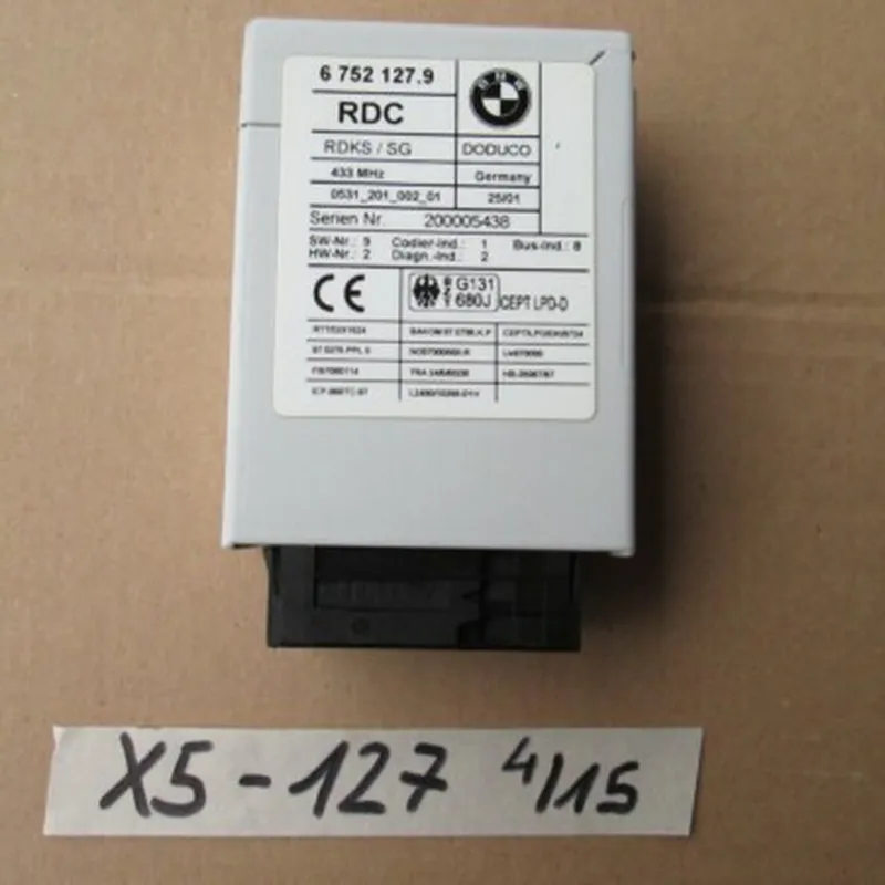 BMW E53 X5 RDC Modul Reifendruck Kontrolll Steuergerät 6752127 