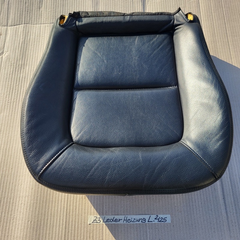 BMW Z3 Roadster Fahrer Sitz Kissen Unterteil Leder schwarz black Sitzheizung