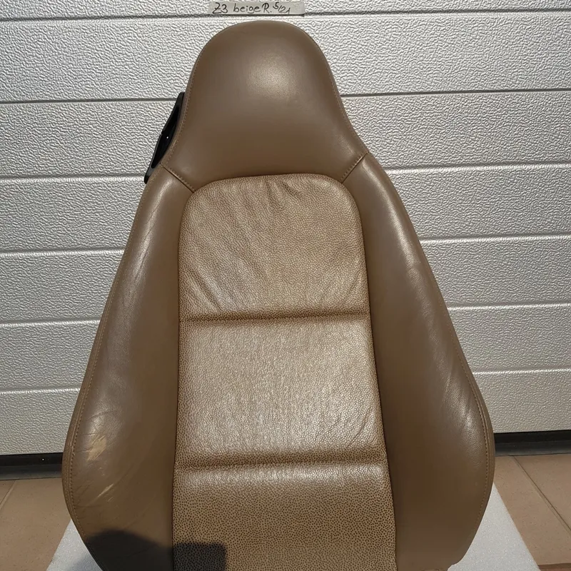 BMW Z3 Bei Fahrer Sitz Oberteil Leder beige Rücken Lehne Polster Teil + Bezug 