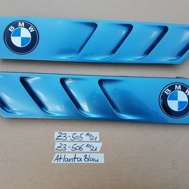 BMW Z3 Roadster Lufteinlass Kiâemen Ziergitter Motorhaube Atlanta blau R+L