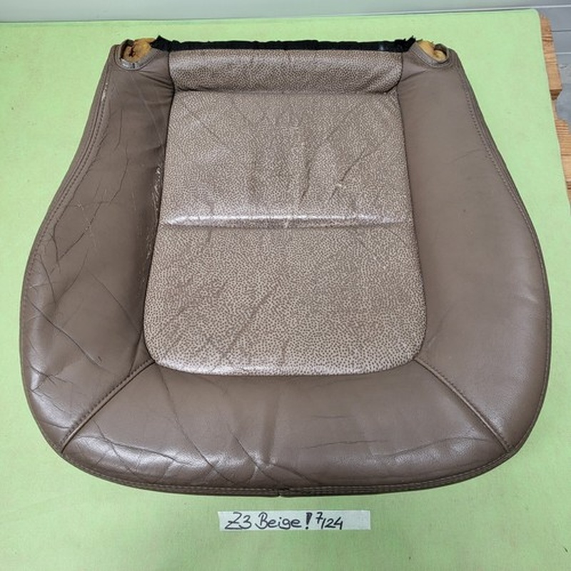 BMW Z3 Roadster Fahrer Sitz Unterteil Leder beige Sitzfläche Polster Bezug LINKS