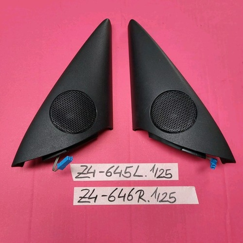 BMW Z4 E85 Hochton Lautsprecher rechts 9143238  + links + Verkleidung Eckblende