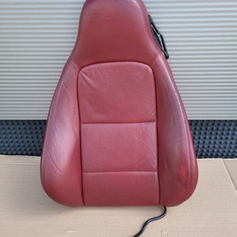 BMW Z3 Roadster Fahrer Sitz Oberteil Leder rot Rückenlehne Polster Sitzheizung