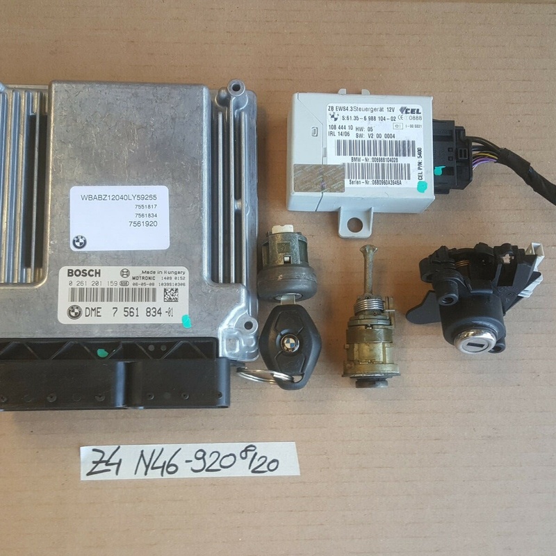 BMW Z4 E85 Steuergerät N46 Motor 7561920 EWS Modul 6988104 Zündschloss Schlüssel
