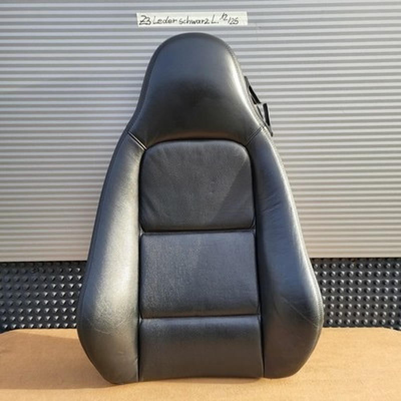 BMW Z3 Roadster Fahrer Sitz Oberteil  Leder Maserung schwarz Rücken Lehne