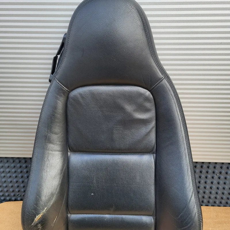 BMW Z3 Roadster Bei Fahrer Sitz Oberteil Lehne Leder Bezug schwarz RECHTS