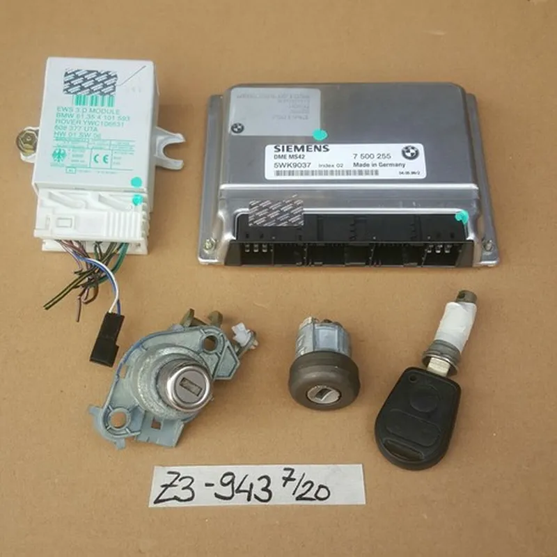 BMW Z3 Motorsteuergerät 7501943  Wegfahrsperre EWS Modul 4101593 Zündschloss M52