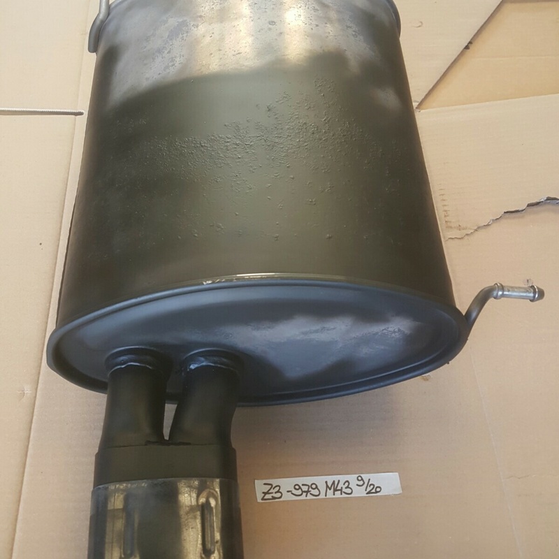 BMW Z3 Auspuff Endschalldämpfer Endtopf  85 Kw Abgas Rohr aus M43 Motor 1437979