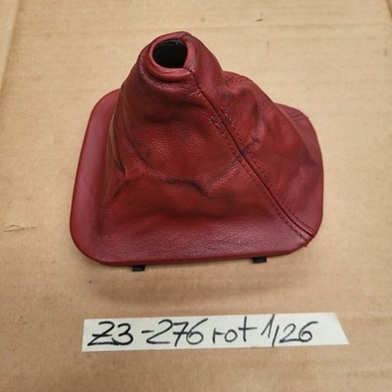 BMW Z3 Roadster + Coupe Schaltsack Leder Abdeckung für Schalthebel 1222276 Rot