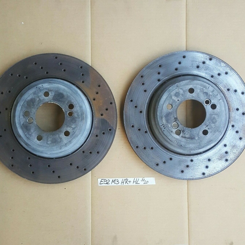 BMW E90 E92 E93 M3 Bremsscheiben Bremsscheibe belüftet HINTEN rechts + links
