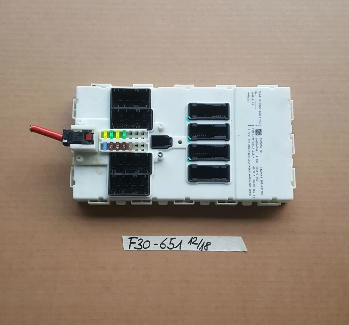 BMW F31 F30 Lear Modul Fussraum Steuergerät  Licht 9325651
