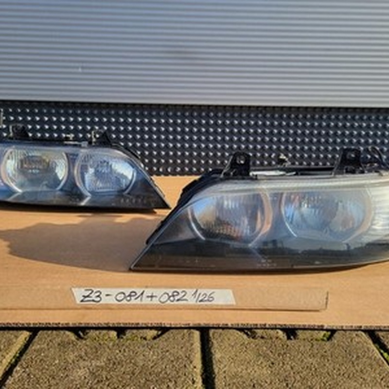 original BMW Z3 Front Scheinwerfer Set VORNE RECHTS + LINKS Blinker weiss Chrom