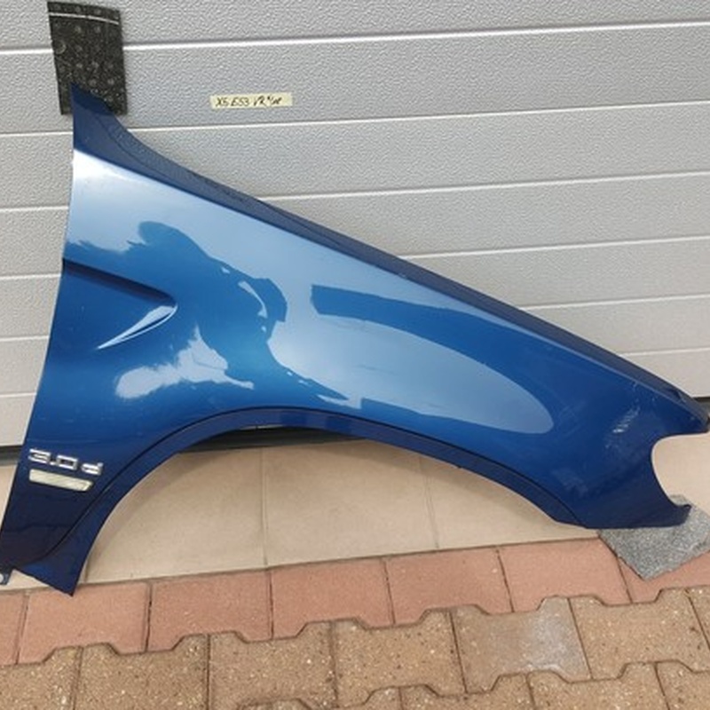 BMW X5 E53 Kotflügel / Seitenwand VORNE RECHTS topas blau Kratzer ABHOLUNG