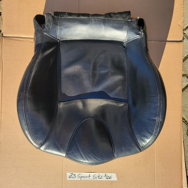 BMW Z3 Roadster Fahrer Sport Sitz Unterteil Leder Oregon schwarz Sitzheizung